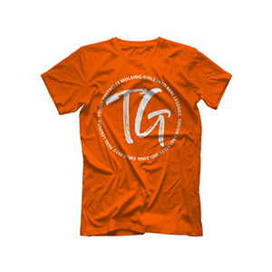 ORANGE "STAMP LOGO" TEE