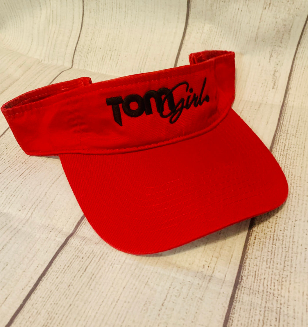 TOMGIRL RED VISOR