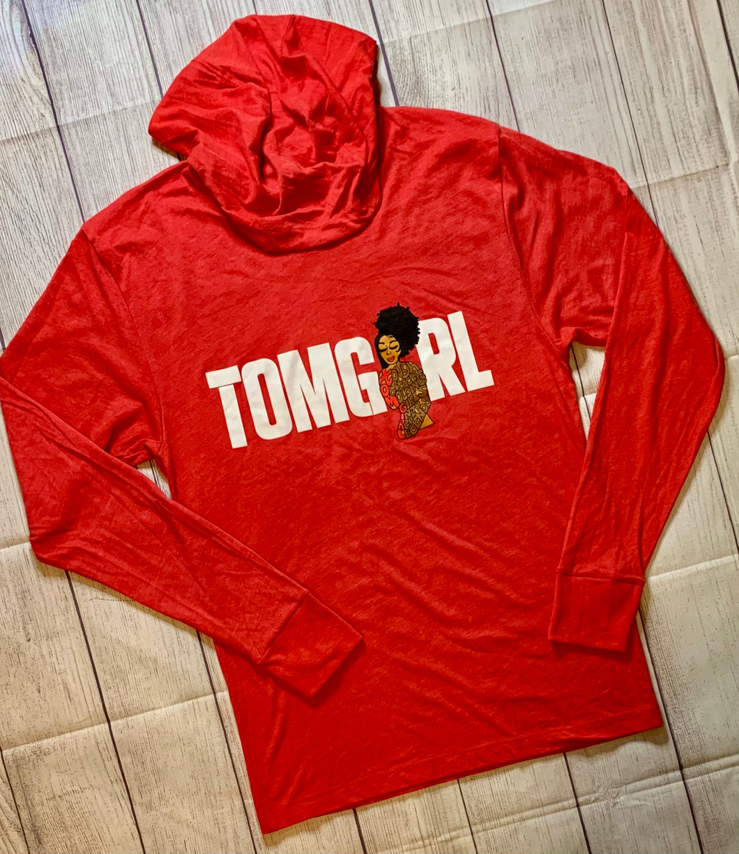 Red Tri-Blend Hoody