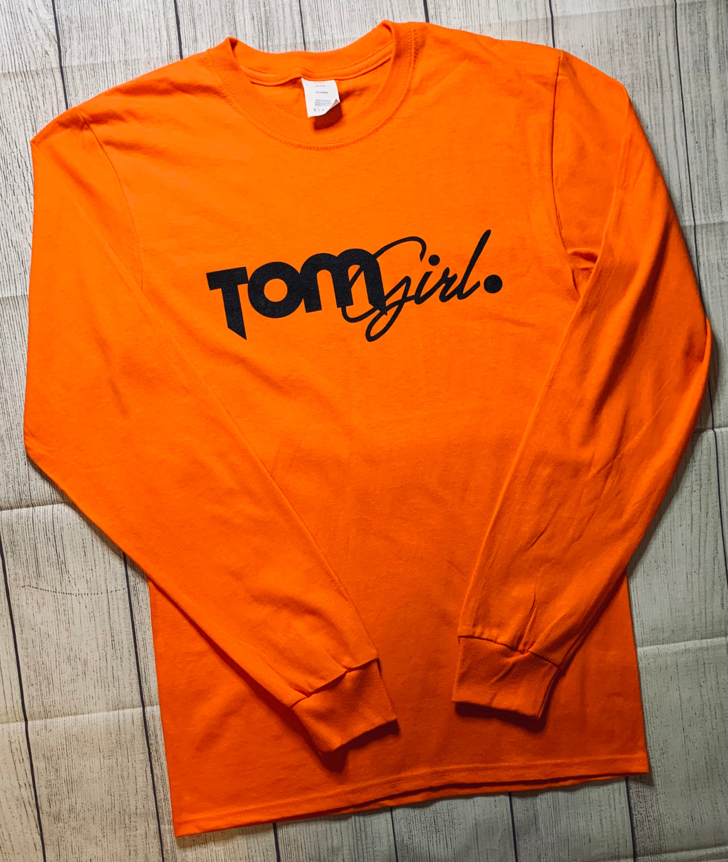 ORANGE WORD LOGO LONG SLEEVE