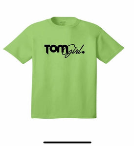 LIME GREEN WORD LOGO “TEE”