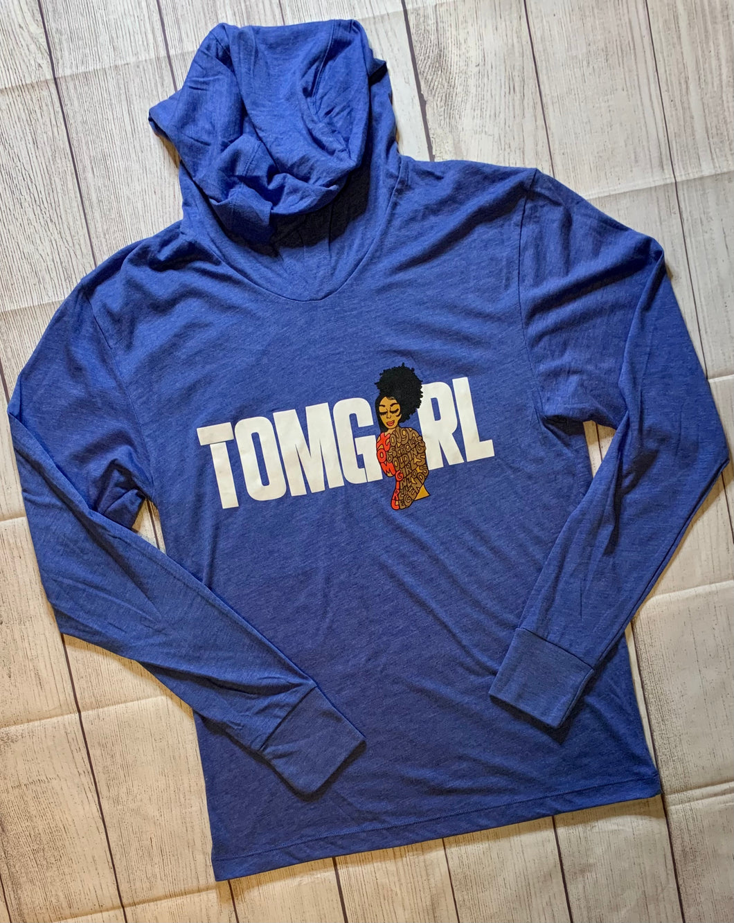 Blue Tri-Blend Hoody