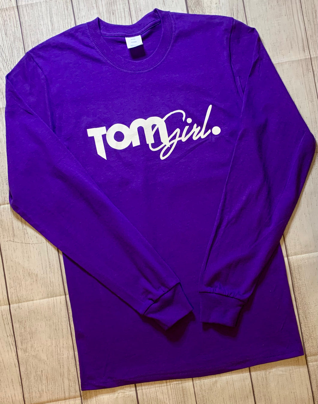 PURPLE WORD LOGO LONG SLEEVE